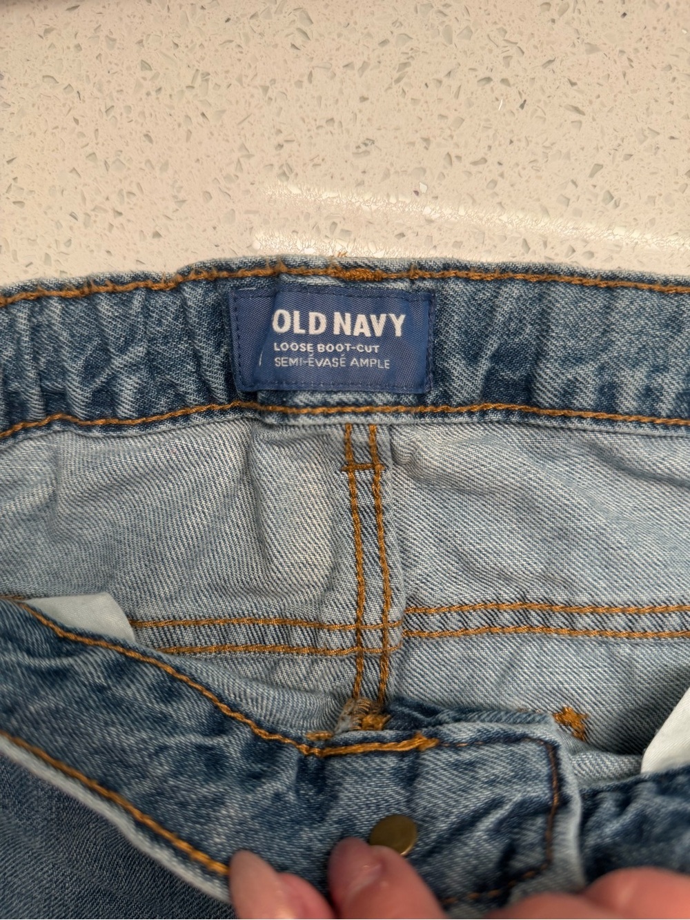 Old Navy Light Blue Kids Straight-Leg Jeans size 16 husky - Picture 3 of 4